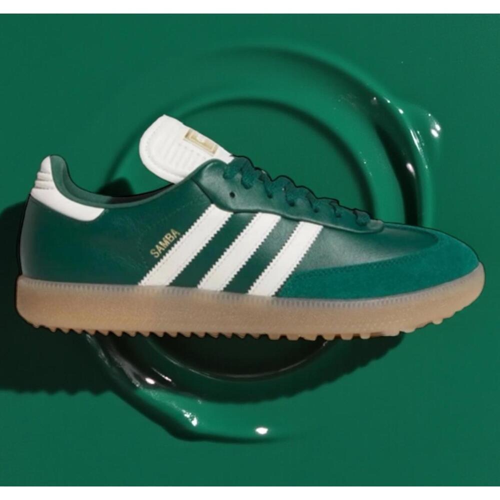 adidas Samba Golf Shoes Collegiate Green/Off White/Gum4 JP8652 Size 9.5